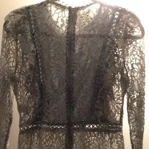 Storia Lace Long Sleeve Top Size L